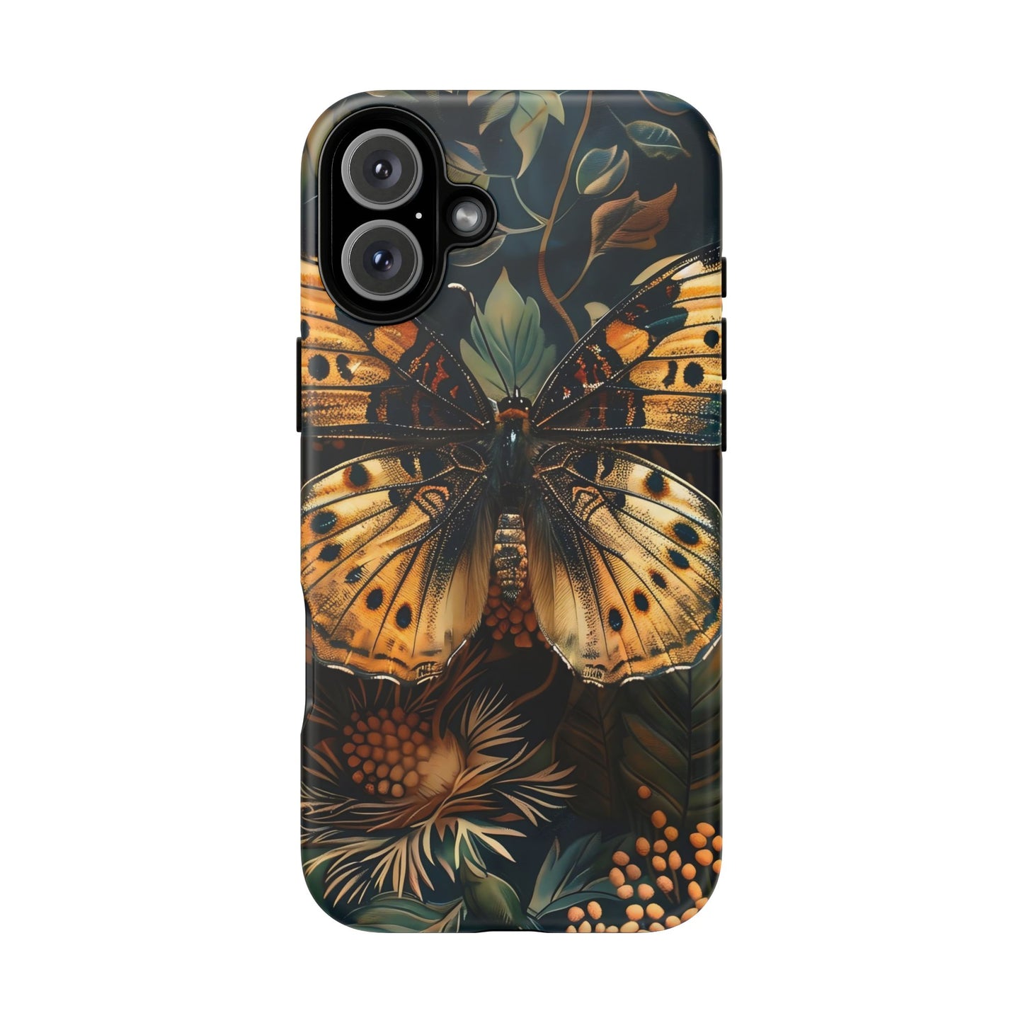 Butterfly Floral Phone Case, Tough Cases, Protective Cover, Unique Gift, Nature Lover, Art Print, Spring Decor