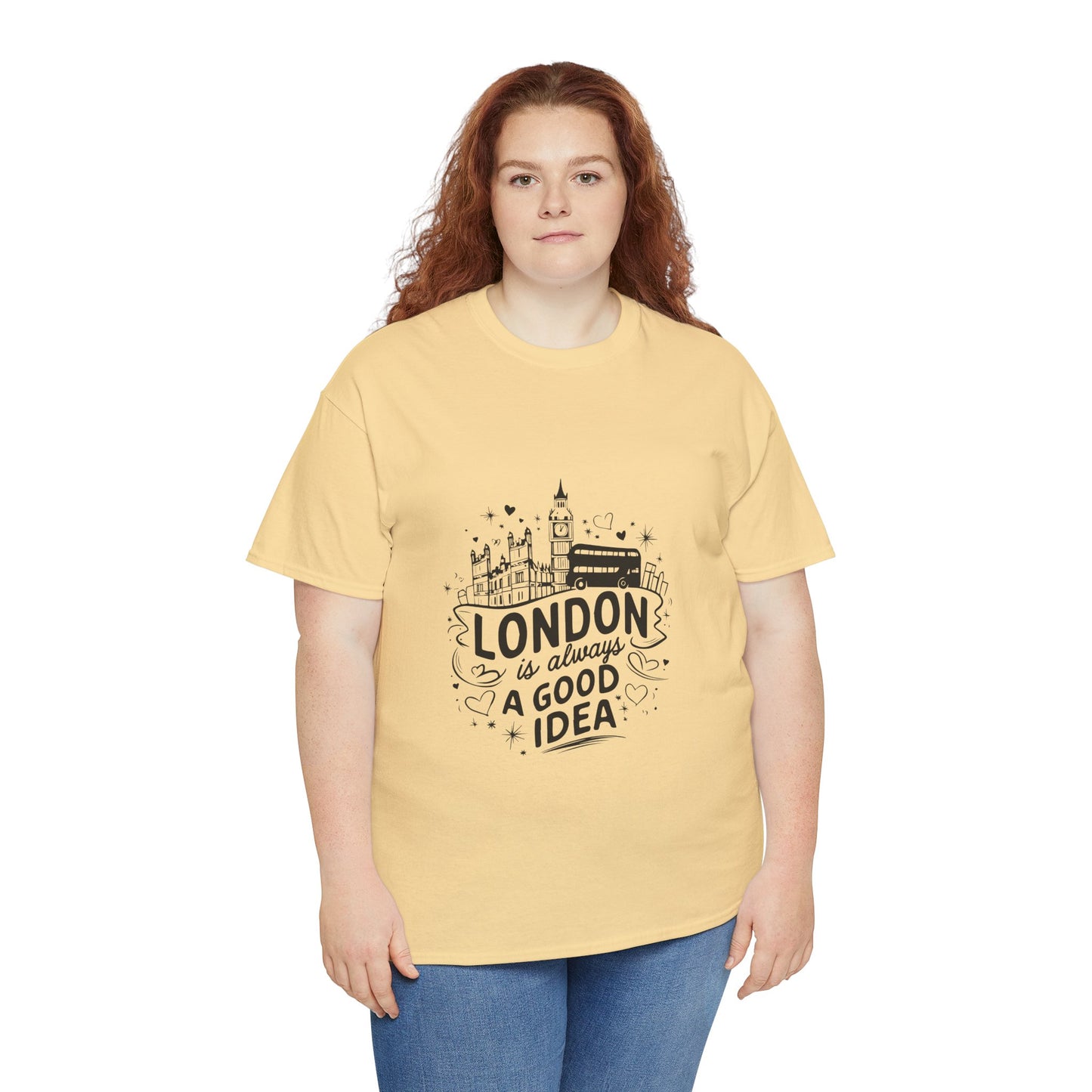Unisex Heavy Cotton Tee - London is always a good idea