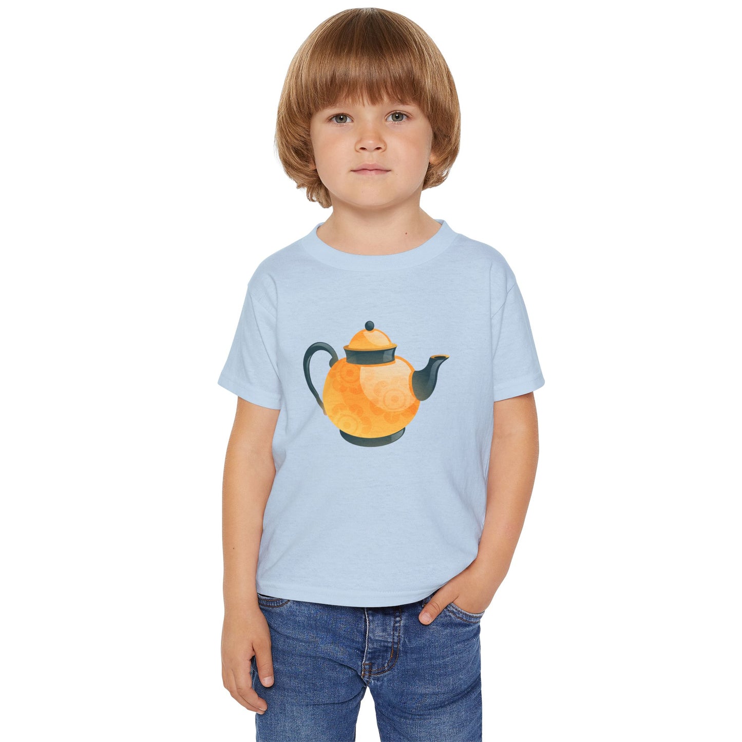 Cute Teapot Toddler T-Shirt for Little Tea Lovers