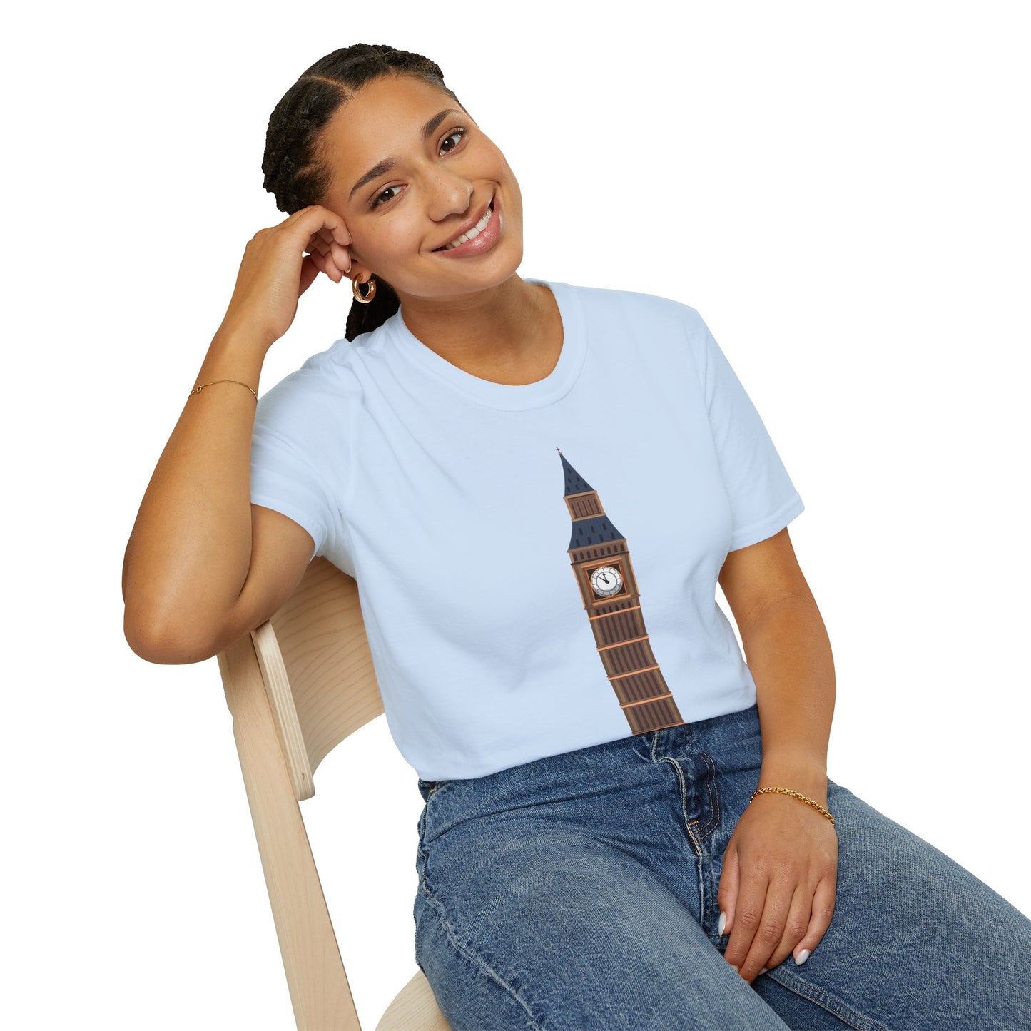 Unisex Softstyle T-Shirt - Iconic Big Ben Clock Tower