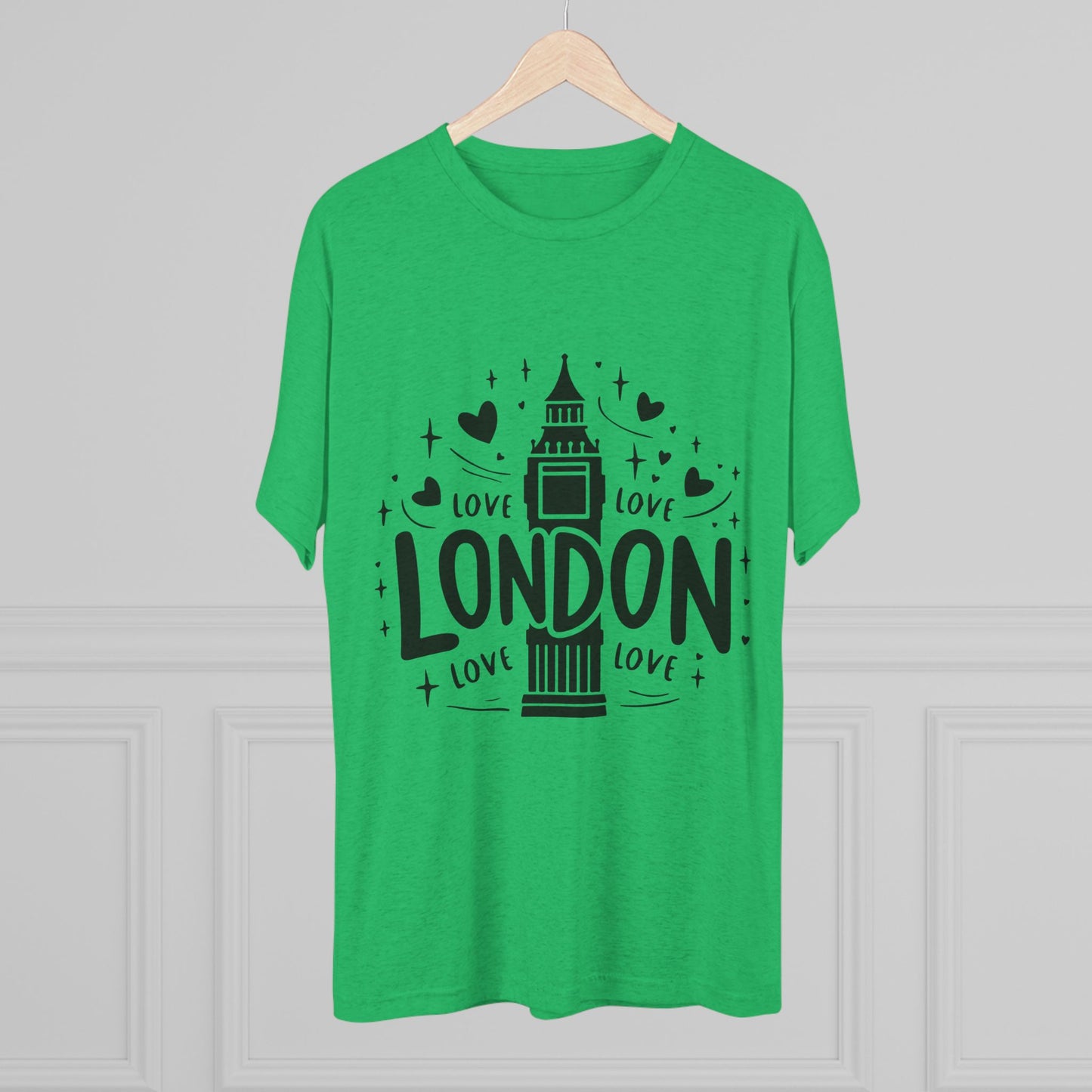 Love London Classy Unisex Tri-Blend Crew Tee