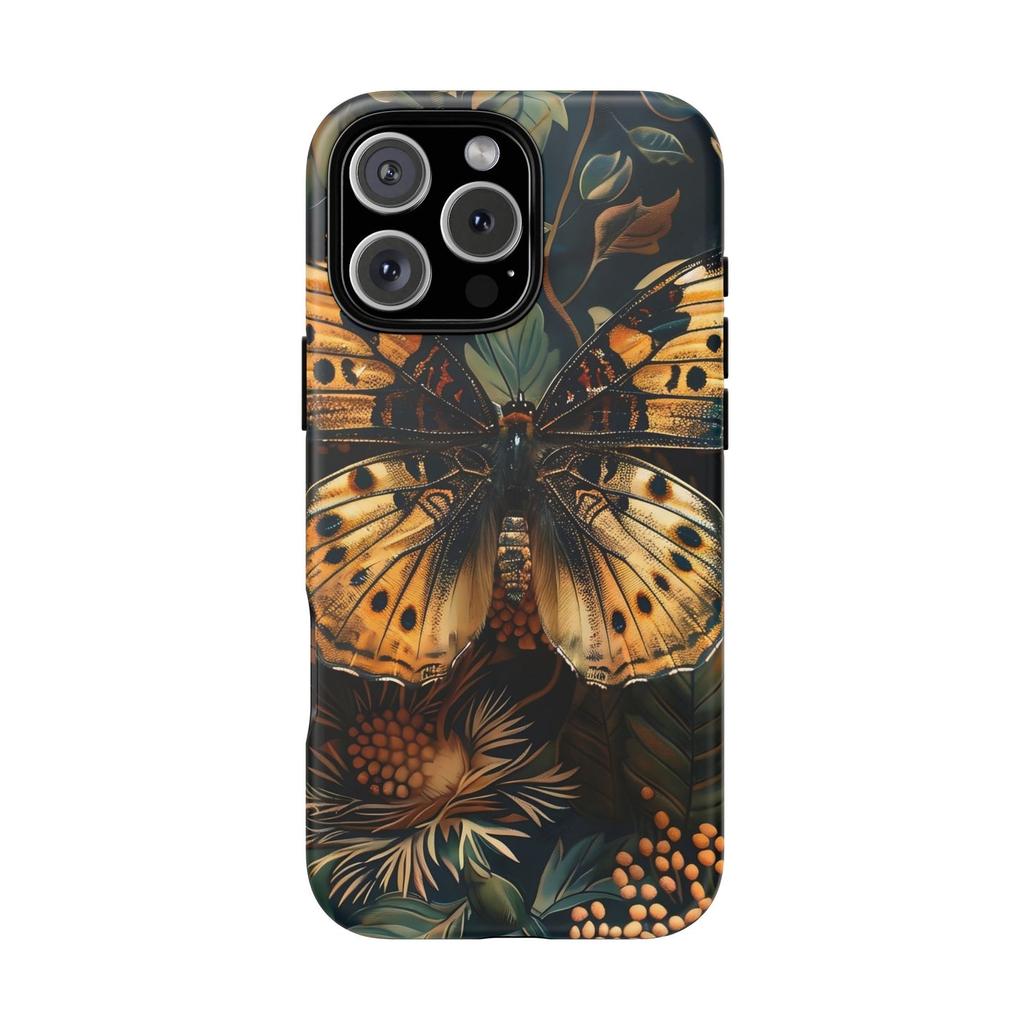 Butterfly Floral Phone Case, Tough Cases, Protective Cover, Unique Gift, Nature Lover, Art Print, Spring Decor