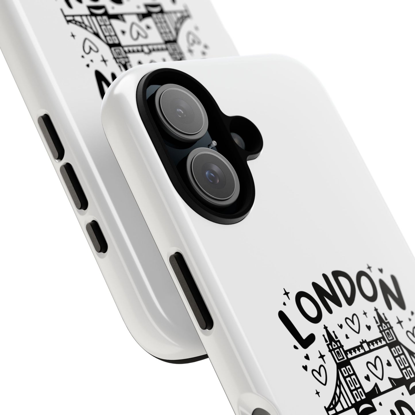 London-Themed Tough Phone Case - Chic & Stylish Protection
