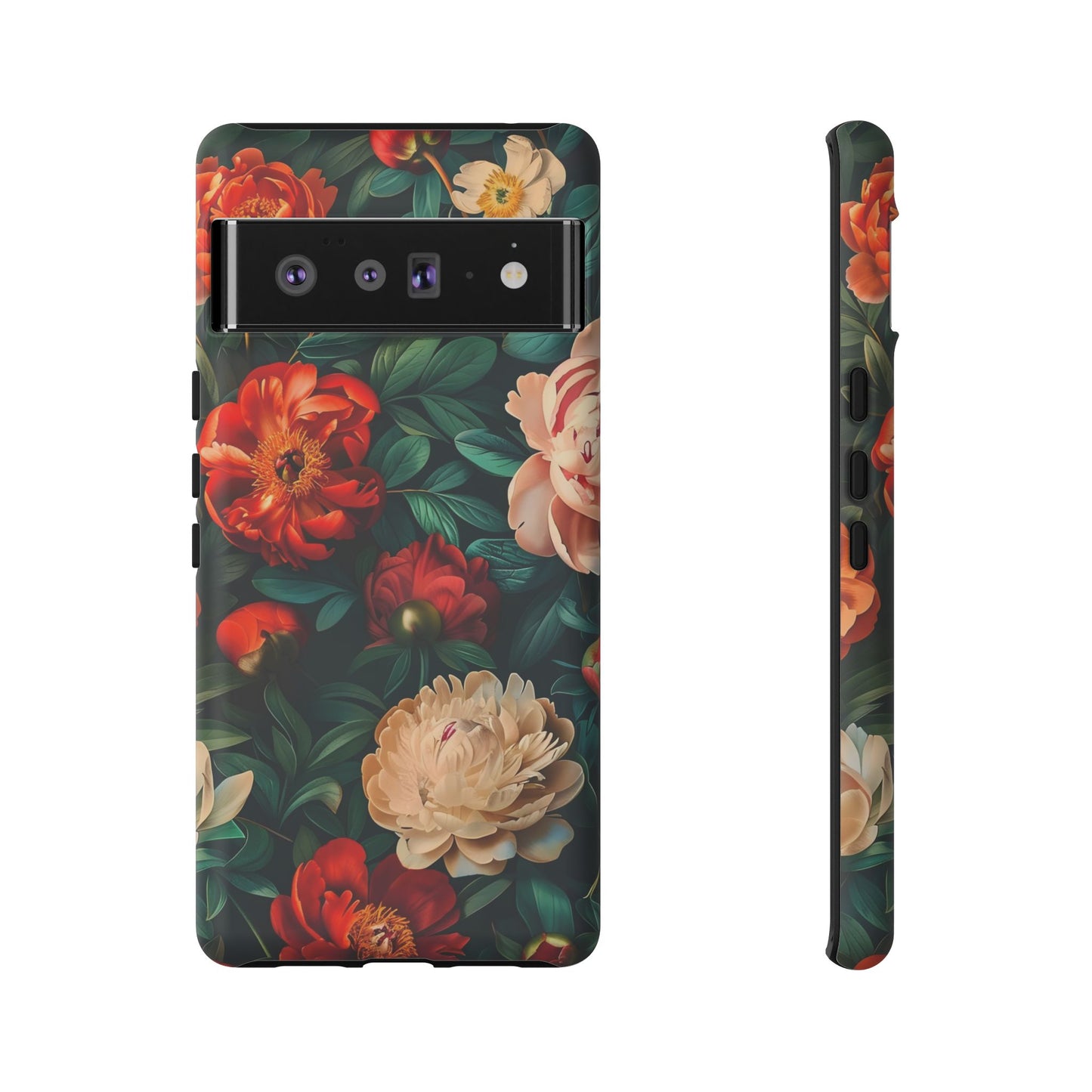 Floral Phone Case - Tough Cases, Vibrant Protection, Gift for Her, Cute Floral Design, Trendy Accessory, Perfect for Spring