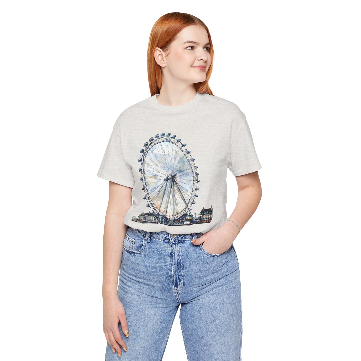 Unisex Jersey Short Sleeve Tee - Iconic London Eye Design