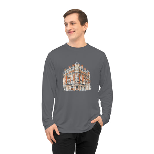 Unisex Performance Long Sleeve Shirt - British Architecture - Vintage Building
