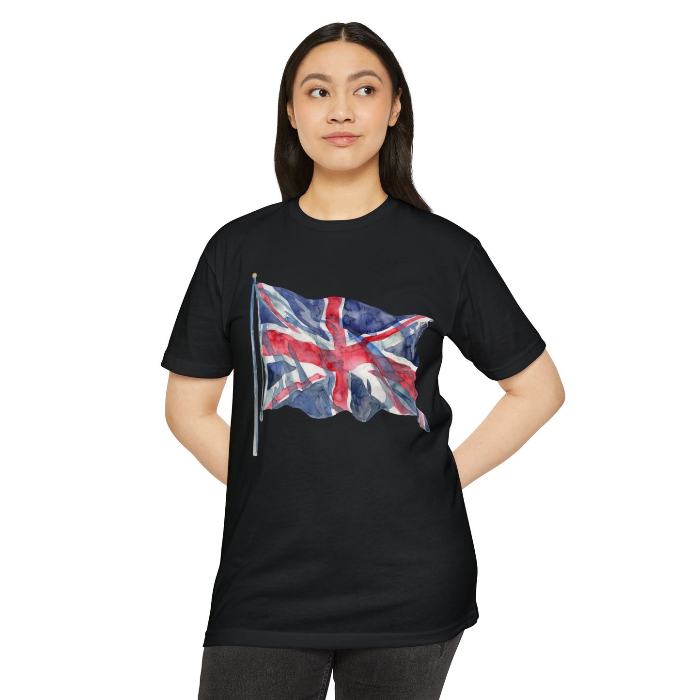 Unisex CVC Jersey T-shirt - Emblem of Unity - The British Flag