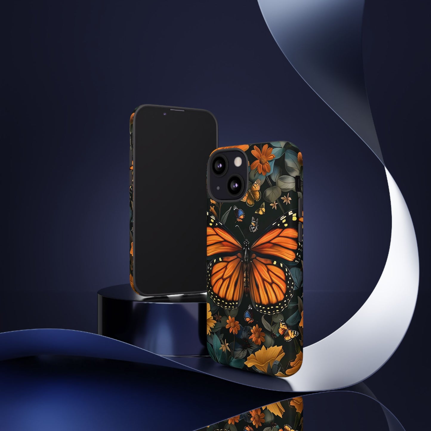 Monarch Butterfly Phone Case, Tough Cases, Nature Lover Gift, Floral Mobile Cover, Eco-Friendly Phone Accessory, Butterfly Design