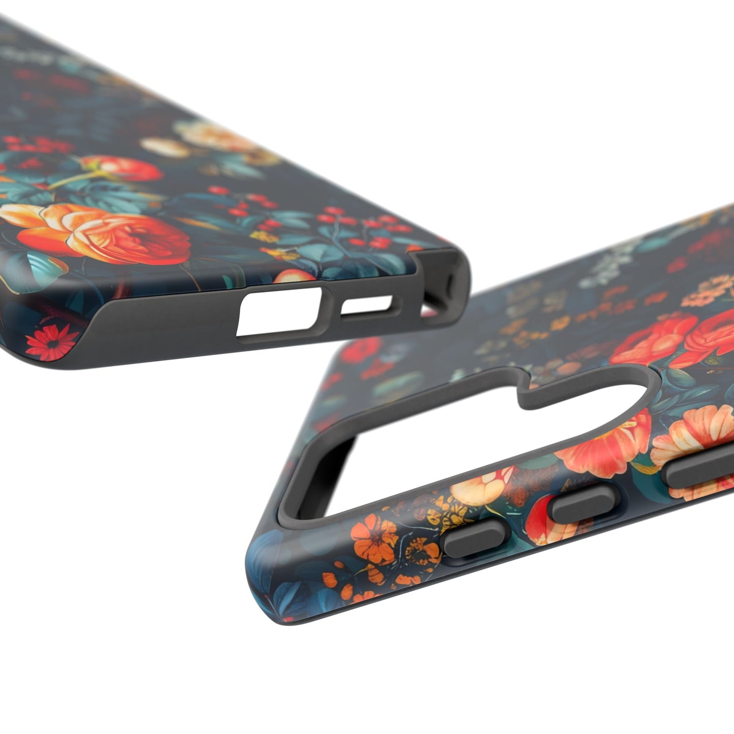 Floral Phone Case - Tough Cases, iPhone Protection, Elegant Floral Design, Gift for Her, Stylish Tech Accessory