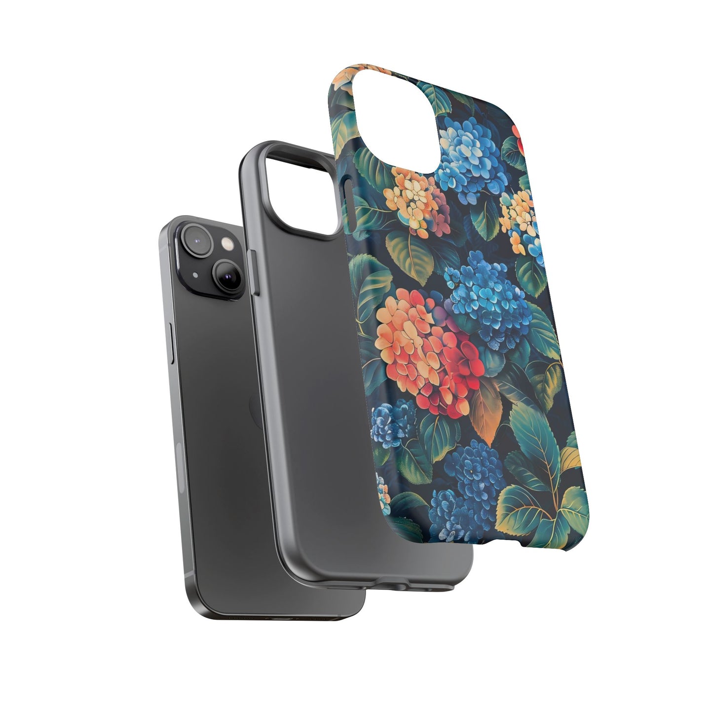 Floral Tough Phone Case, Durable Smartphone Cover, Flower Design, Gift for Her, Stylish Protection