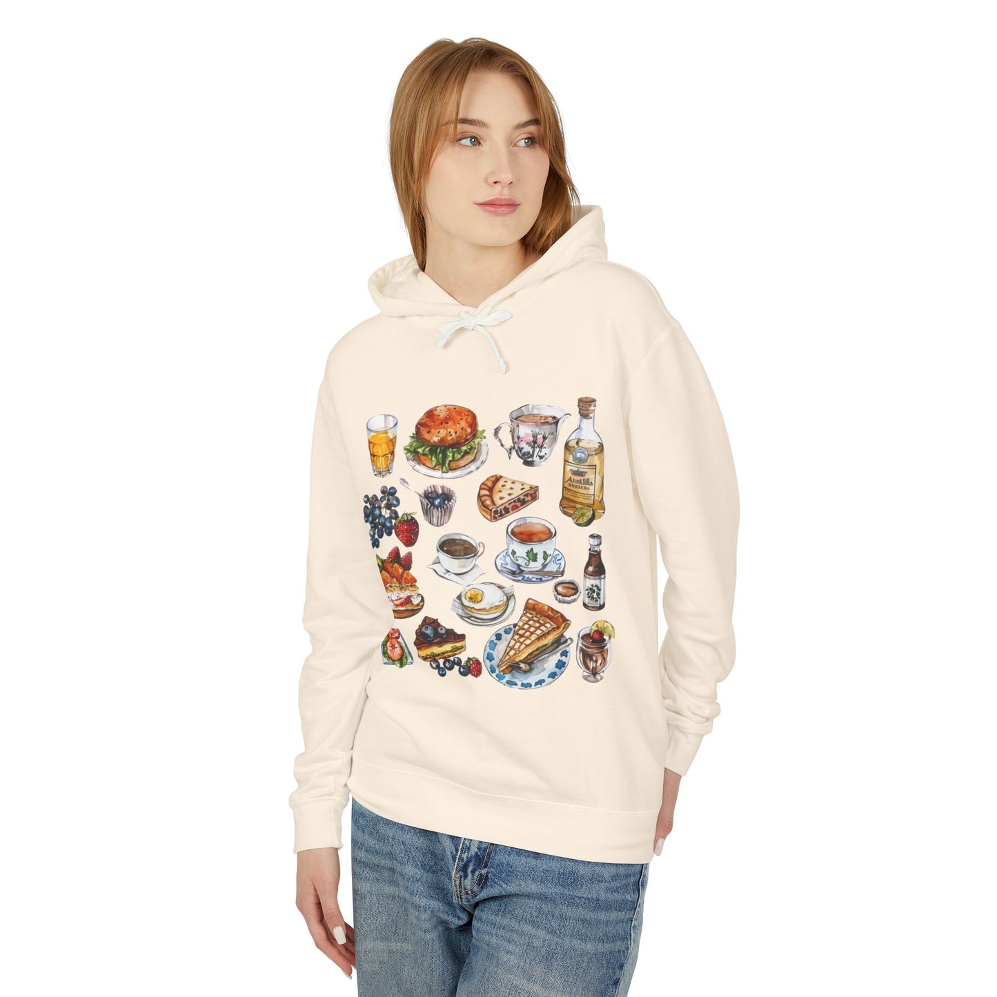 Unisex Lightweight Hooded Sweatshirt - Quintessential England - A Celebration of Icons
