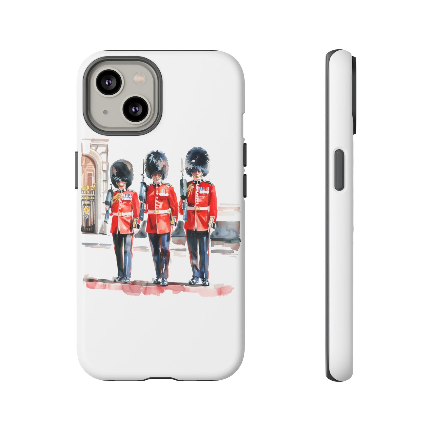 Phone Case with Royal Guard Design, Unique Cell Cover, London Souvenir, Tough Phone Case, Gift for Travelers, Stylish Street Photography