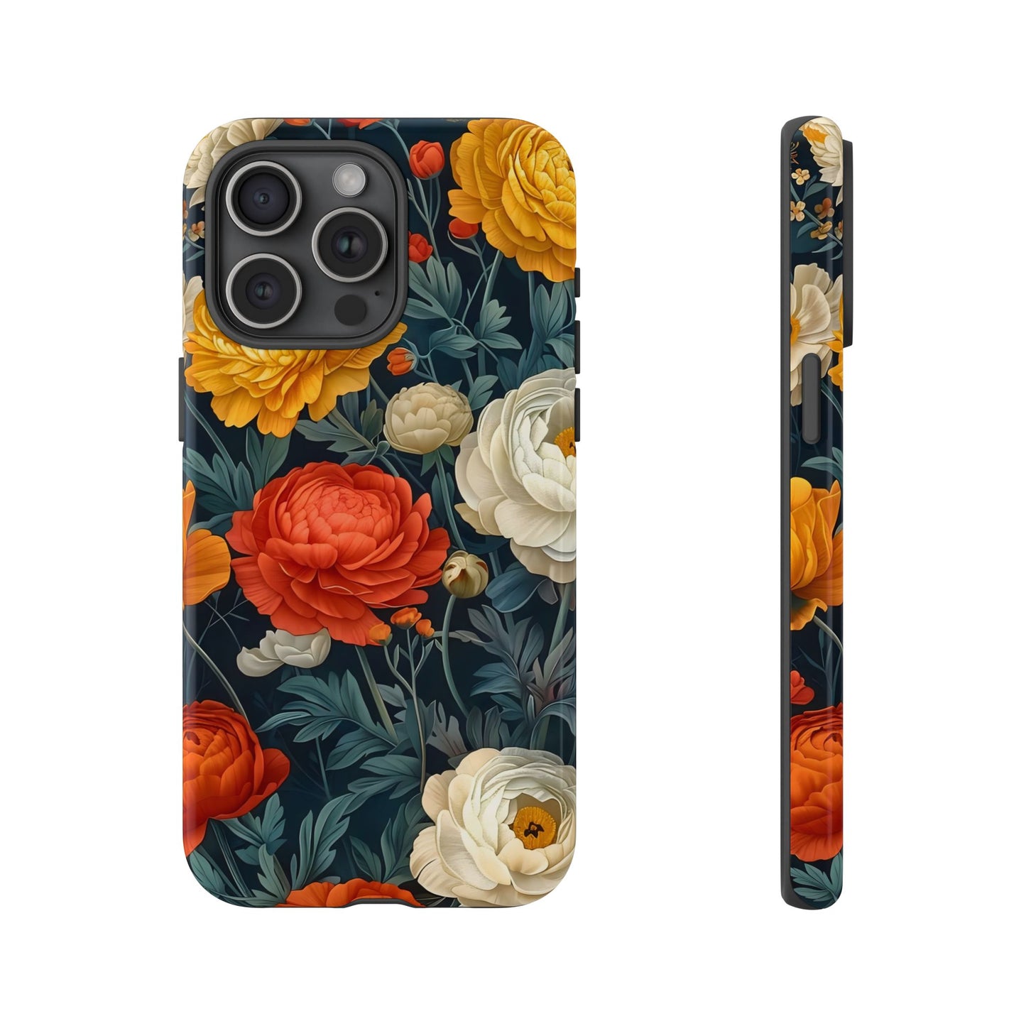 Floral Tough Case for Phones | Durable Floral Phone Cover, Boho Chic, Unique Gift for Her, Phone Protection, Flower Design