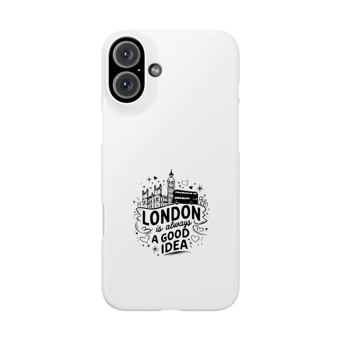 Stylish London Phone Case, Slim Phone Case for Travelers, Gift for London Lovers, Unique Phone Cover, Trendy Cell Phone Protector