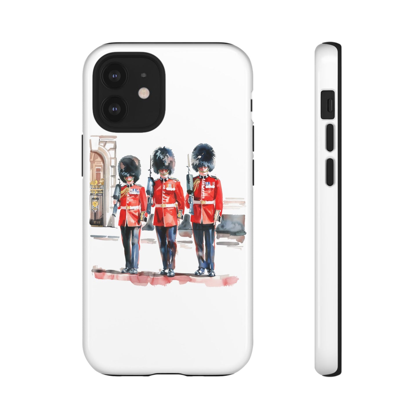 Phone Case with Royal Guard Design, Unique Cell Cover, London Souvenir, Tough Phone Case, Gift for Travelers, Stylish Street Photography