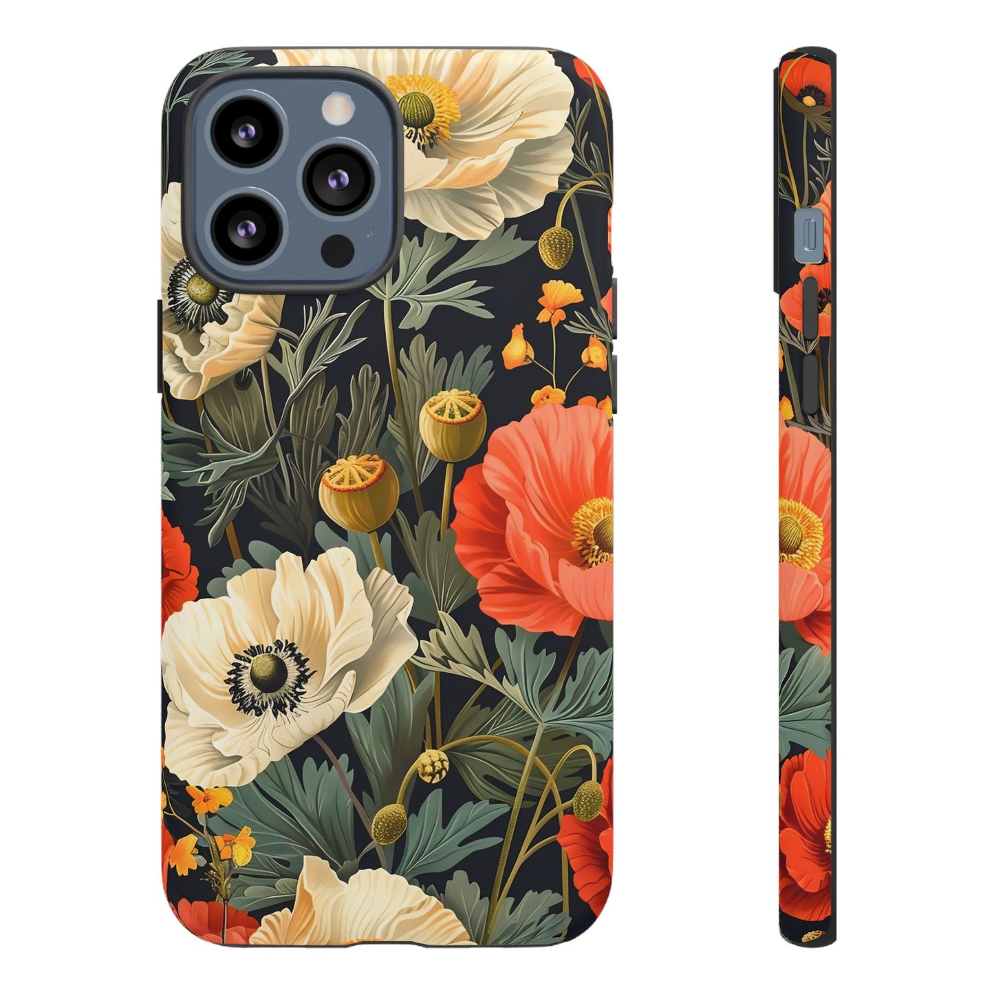 Floral Phone Case, Tough Cases with Botanical Design, Flower Protection Case, Gift for Nature Lovers, Eco-Friendly Mobile Cover