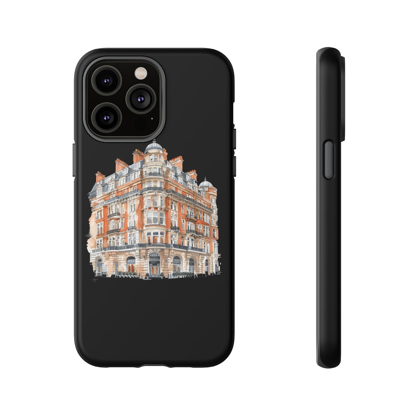 Cityscape Phone Case, Tough Phone Cover, Urban Art Case, Vintage Architecture Design, Gift for Travelers, Stylish Phone Accessory