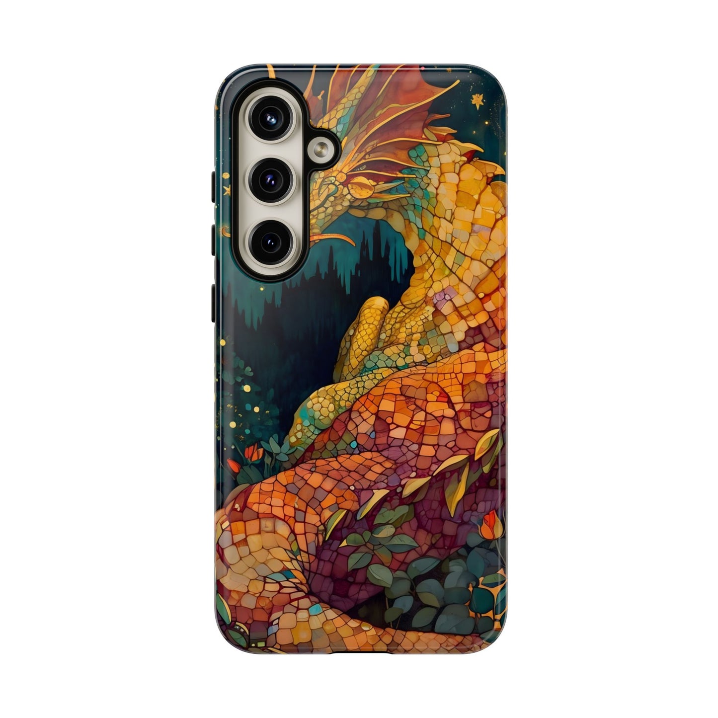 Dragon Art Phone Case, Tough Phone Cover, Fantasy Gift, Unique Mobile Accessory, Dragon Lover Gift, Stylish Protection