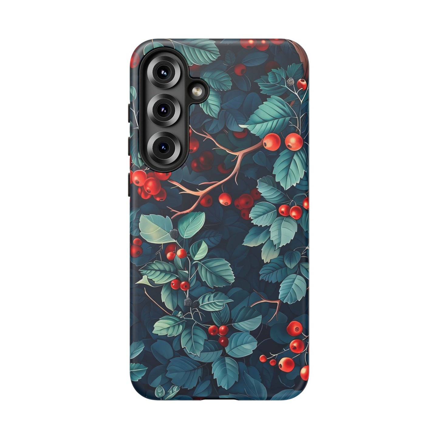Berry Blossom Phone Case - Nature Lover's Gift, Floral Design, Cute Accessory for Spring, Unique Tech Cover, Perfect for Holidays