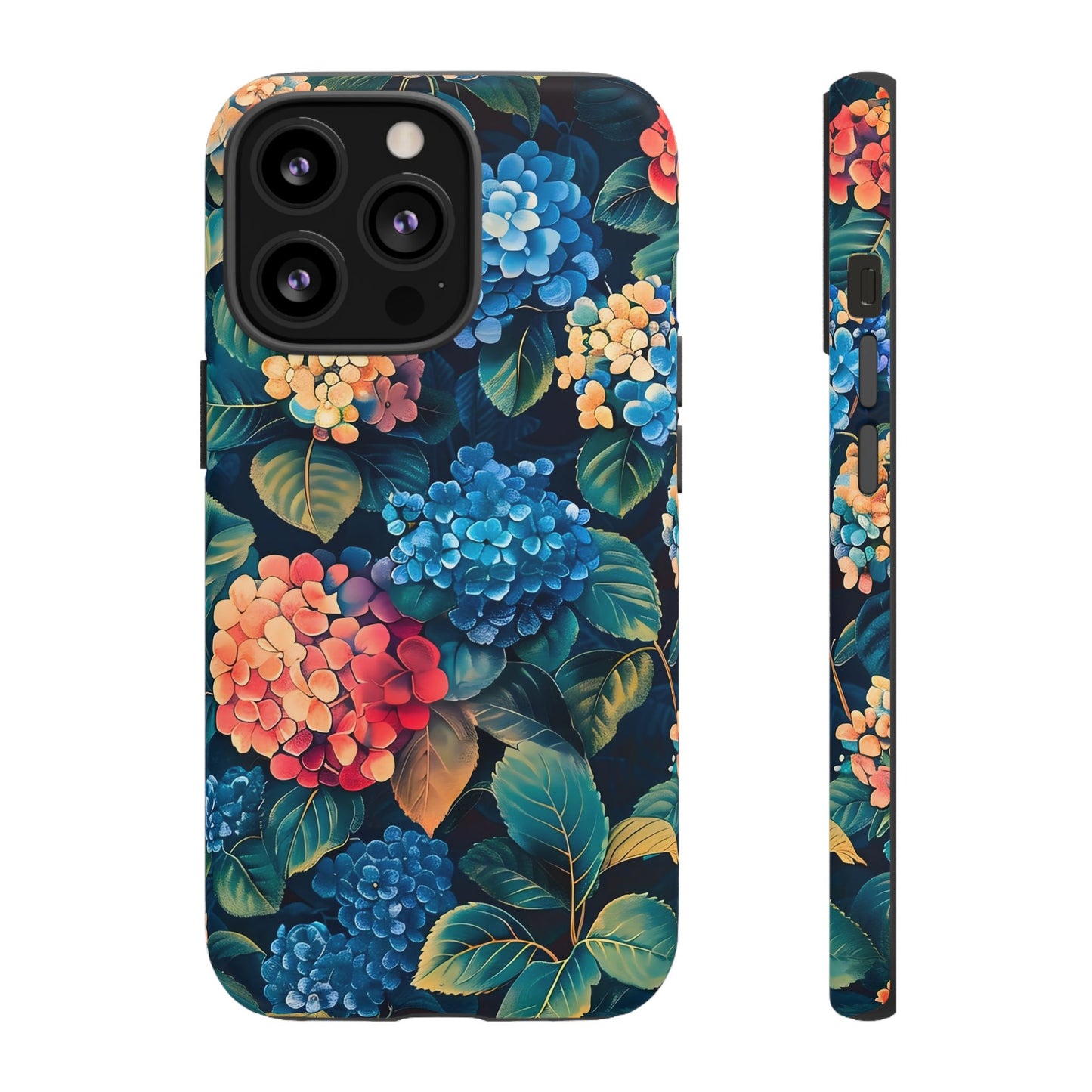 Floral Tough Phone Case, Durable Smartphone Cover, Flower Design, Gift for Her, Stylish Protection