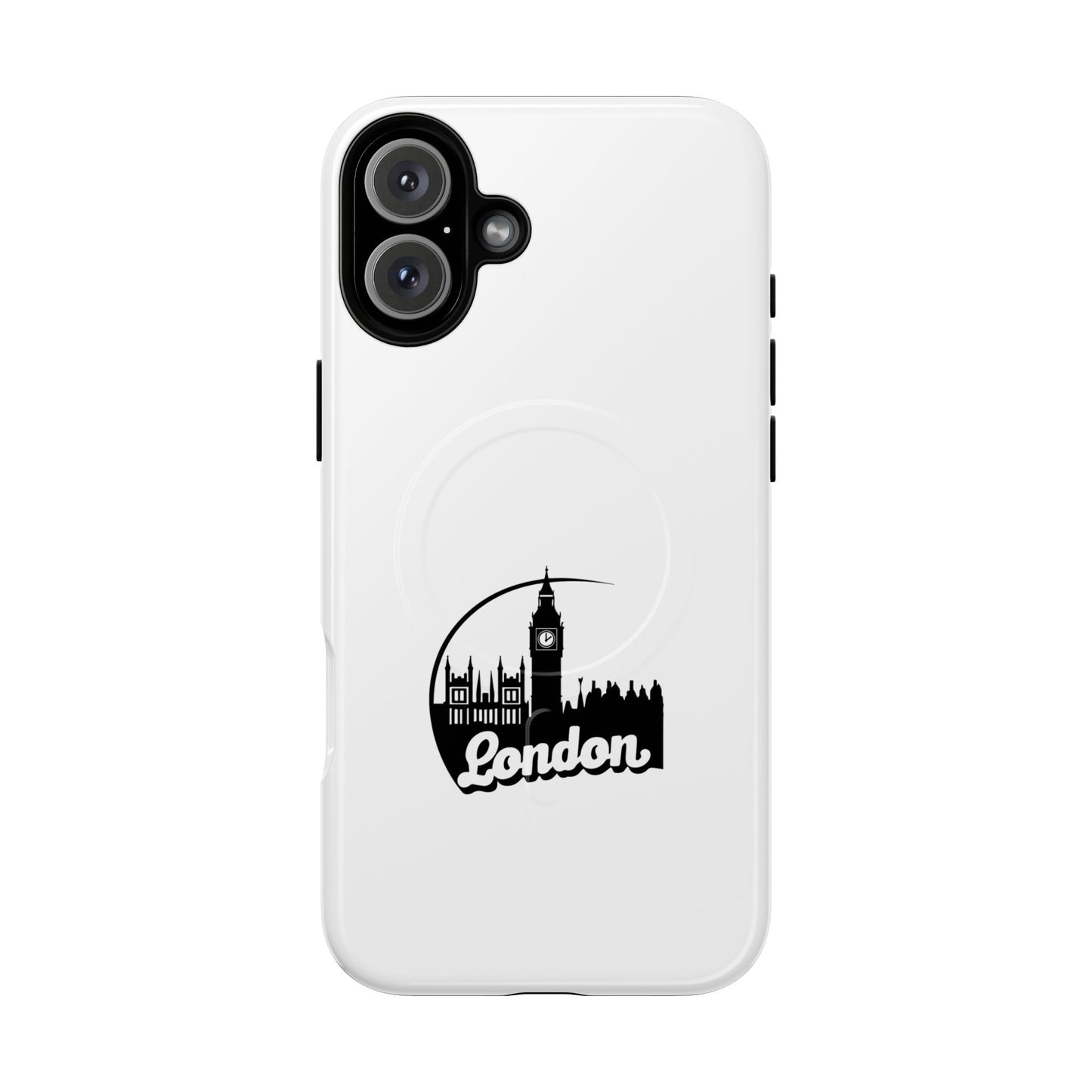 Stylish Tough Magnetic Phone Case with London Skyline, Unique Design, Perfect Gift for Travelers, Phone Protection, Customizable Accessories