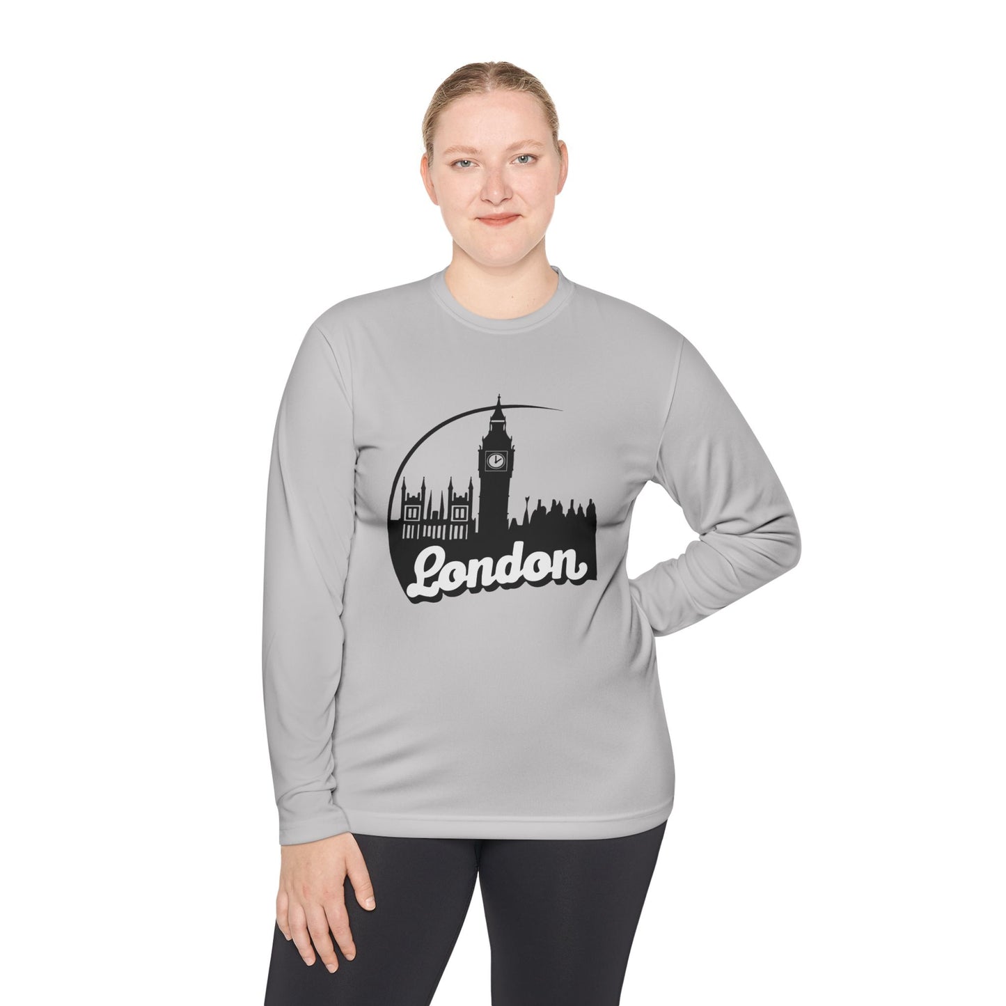Unisex Lightweight Long Sleeve Tee - Lovely London - Perfect Travel Souvenir
