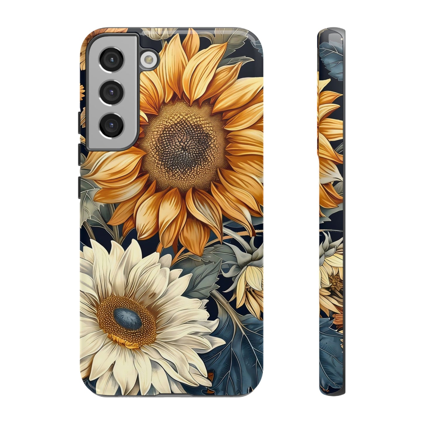 Sunflower Phone Case, Floral Tough Phone Cover, Gift for Nature Lovers, Phone Accessories, Sunflower Gifts