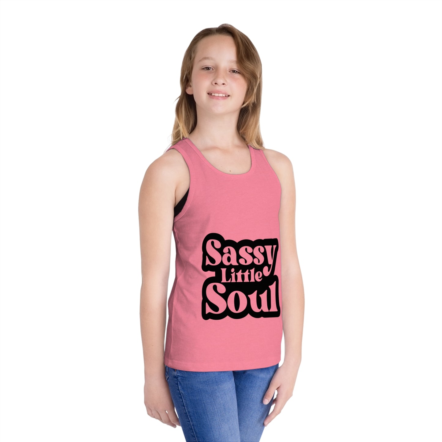 Sassy Little Soul Kid's Jersey Tank Top - Cute Summer Apparel for Little Ones