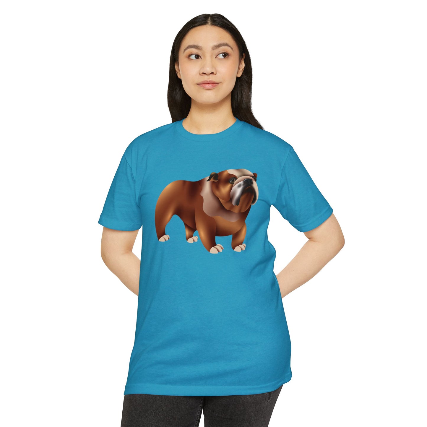 Unisex CVC Jersey T-shirt - Adorable British Dog