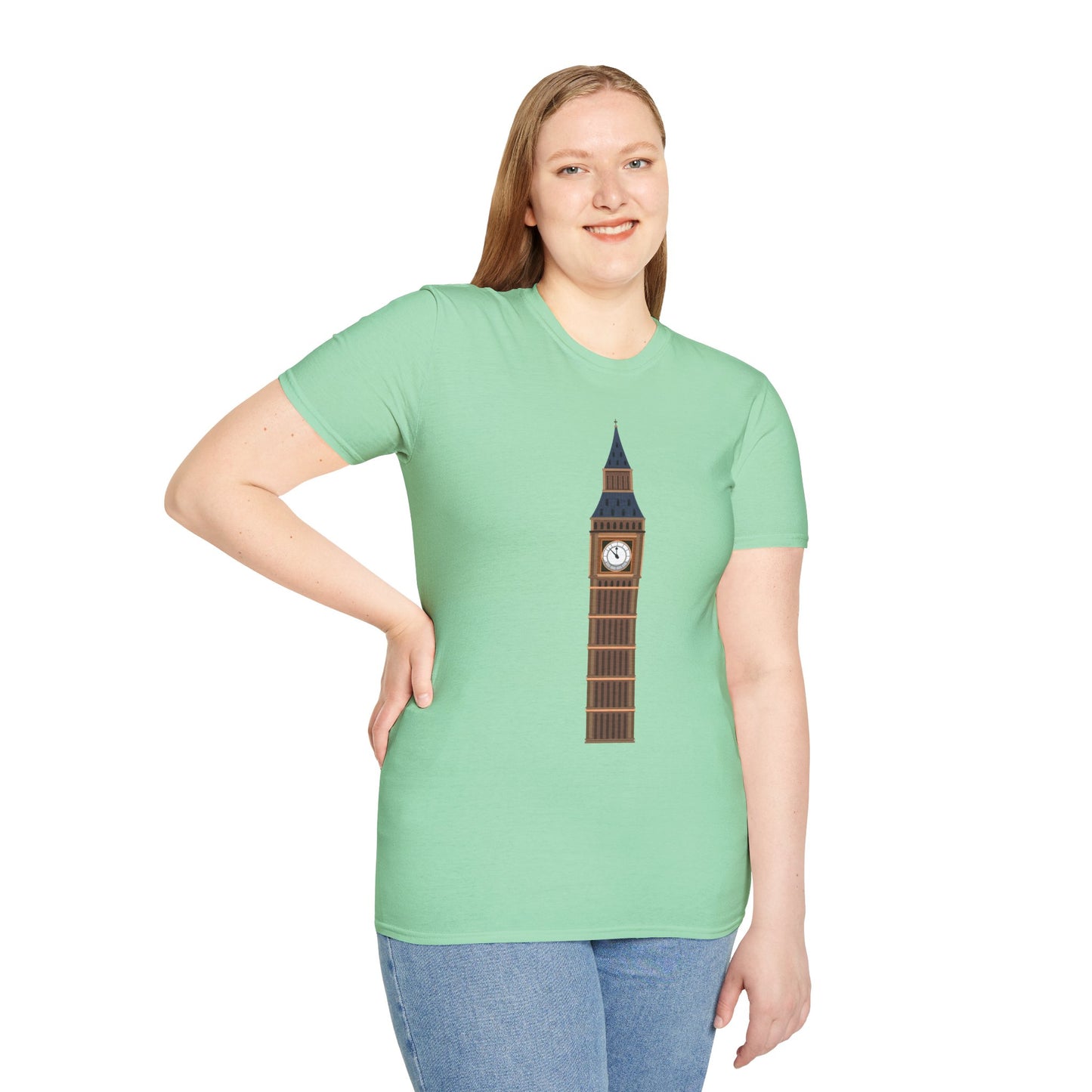 Unisex Softstyle T-Shirt - Iconic Big Ben Clock Tower