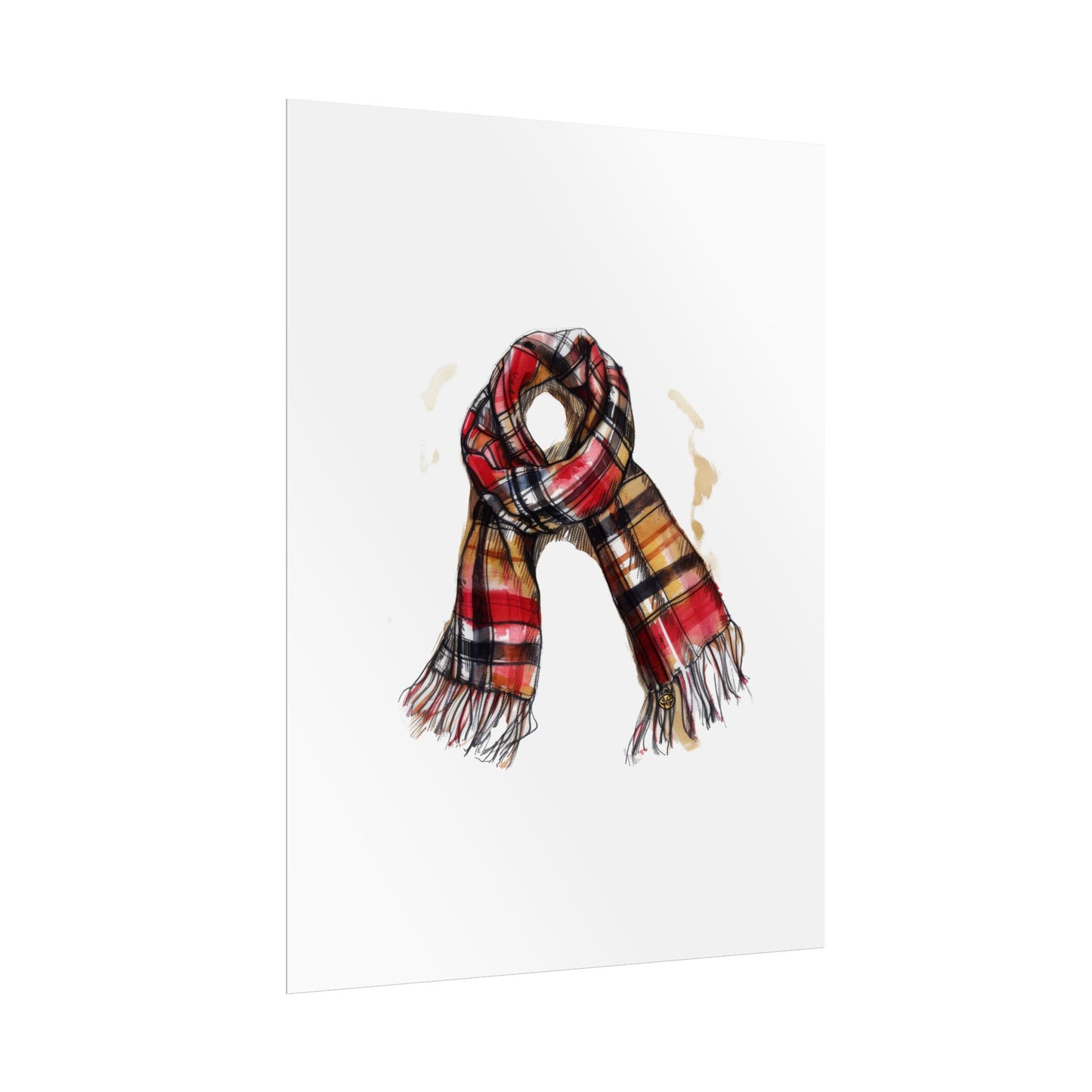 Cozy Scarf Wall Art - Fall Decor for Home, Rustic Style, Gift for Her, Cozy Vibes, Autumn Aesthetic