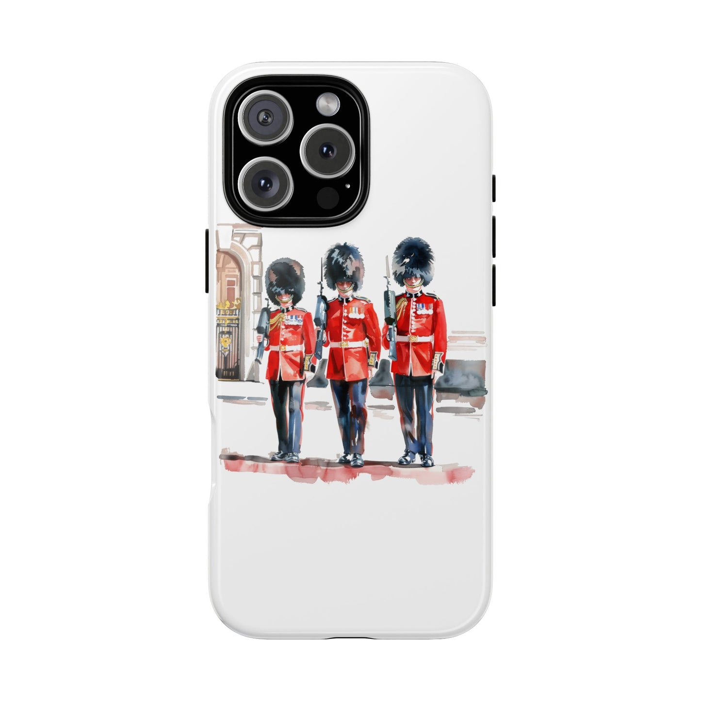Phone Case with Royal Guard Design, Unique Cell Cover, London Souvenir, Tough Phone Case, Gift for Travelers, Stylish Street Photography