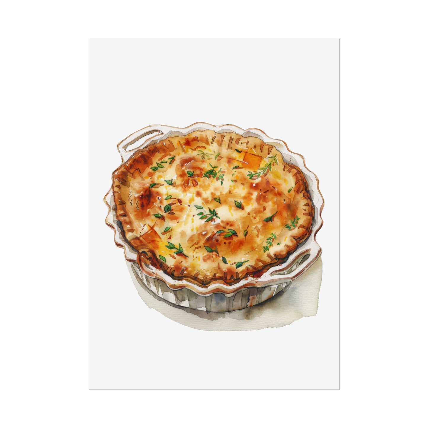 Delicious Quiche Rolled Posters for Kitchen Decor, Culinary Art, Foodie Wall Art, Gift for Chefs, Cooking Enthusiasts, Home Decor