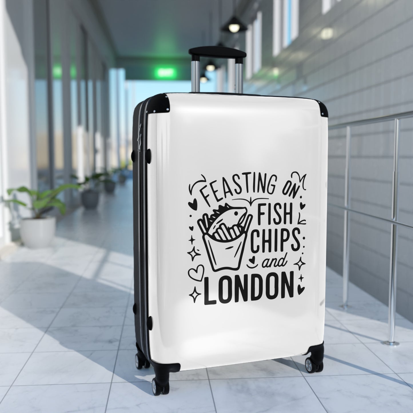 Fish Chips and London - Suitcase