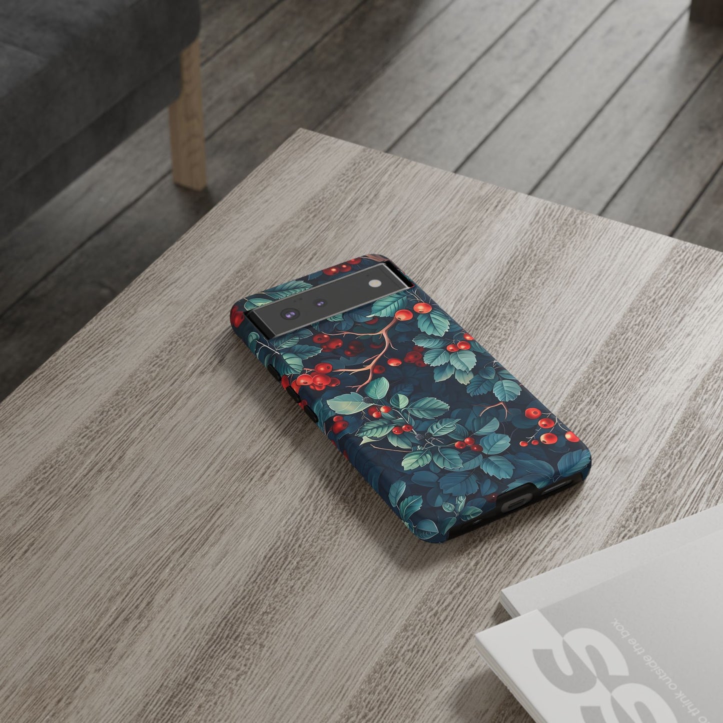Berry Blossom Phone Case - Nature Lover's Gift, Floral Design, Cute Accessory for Spring, Unique Tech Cover, Perfect for Holidays