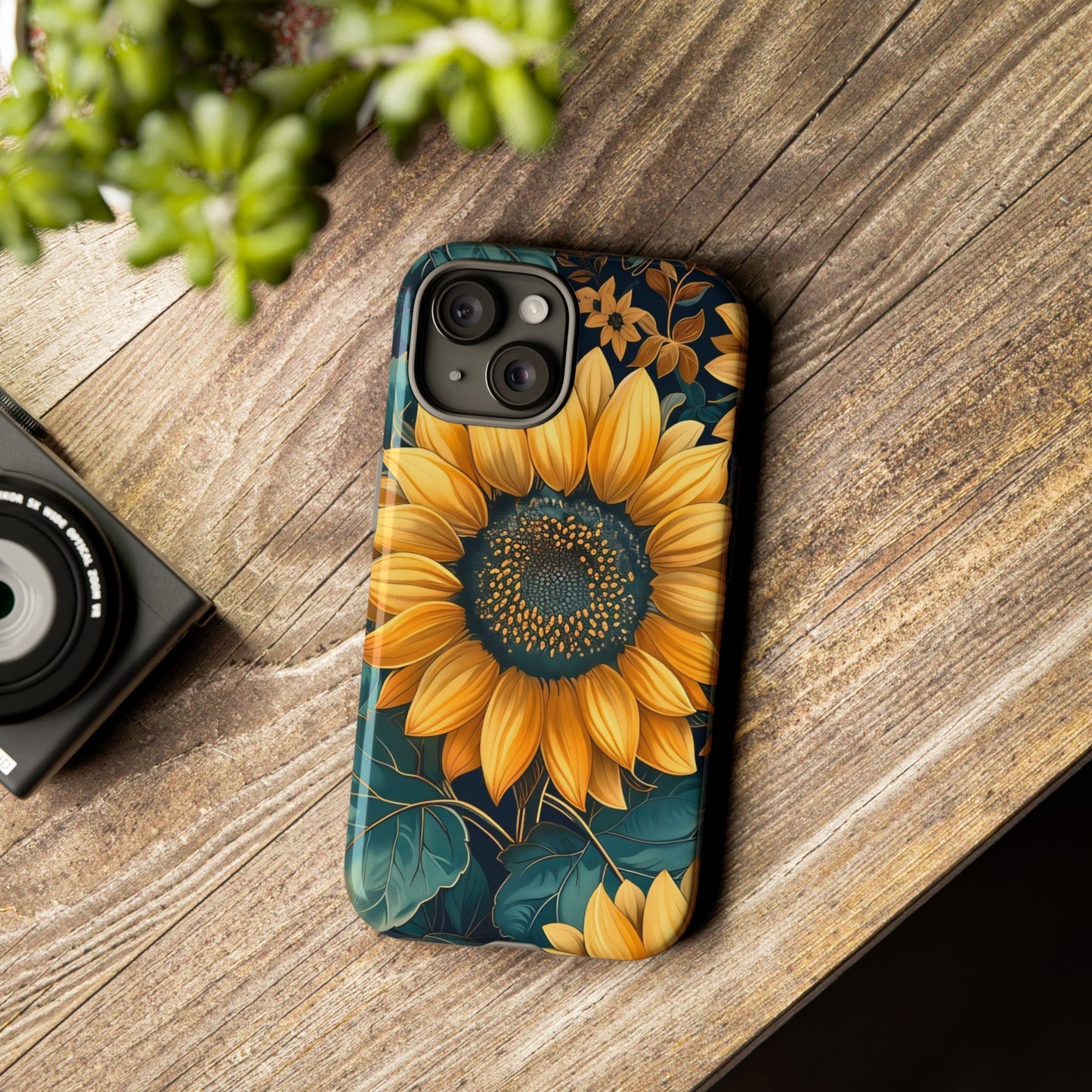 Sunflower Phone Case - Bright Floral Design, Stylish Tough Cover for Sunflower Lovers, Gift for Plant Enthusiasts, Mom Gift, Nature Lovers