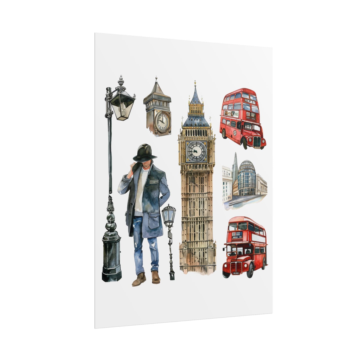 London themed Rolled Posters