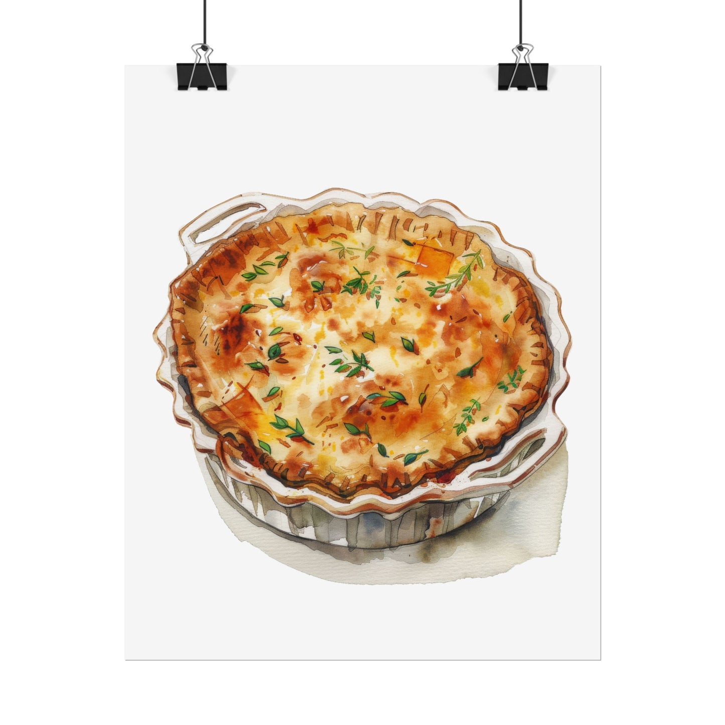 Delicious Quiche Rolled Posters for Kitchen Decor, Culinary Art, Foodie Wall Art, Gift for Chefs, Cooking Enthusiasts, Home Decor