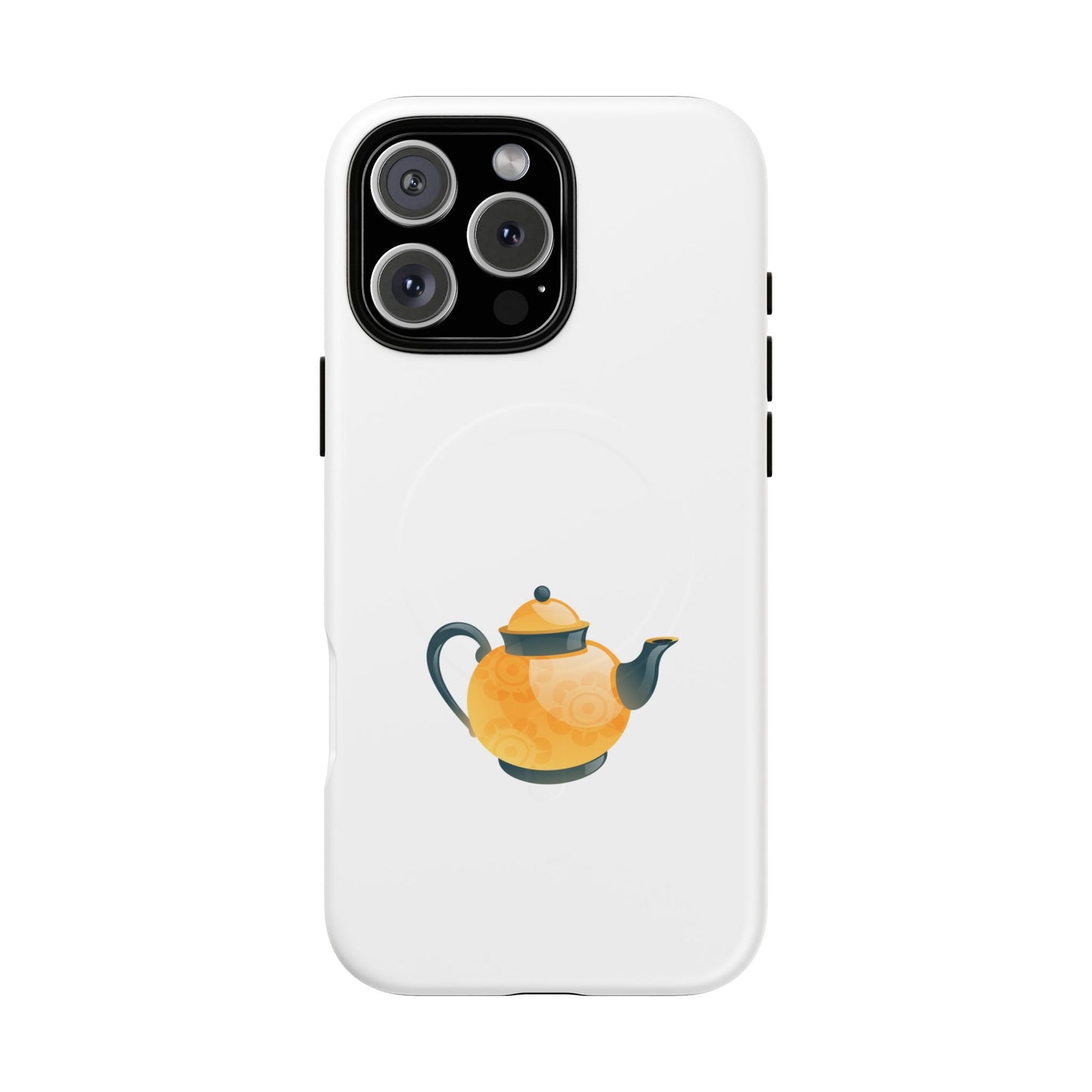 Chic Teapot Magnetic Phone Case, Tough Magnetic Cases, Phone Accessory, Gift for Tea Lovers, Unique Phone Case, Stylish Mobile Cover