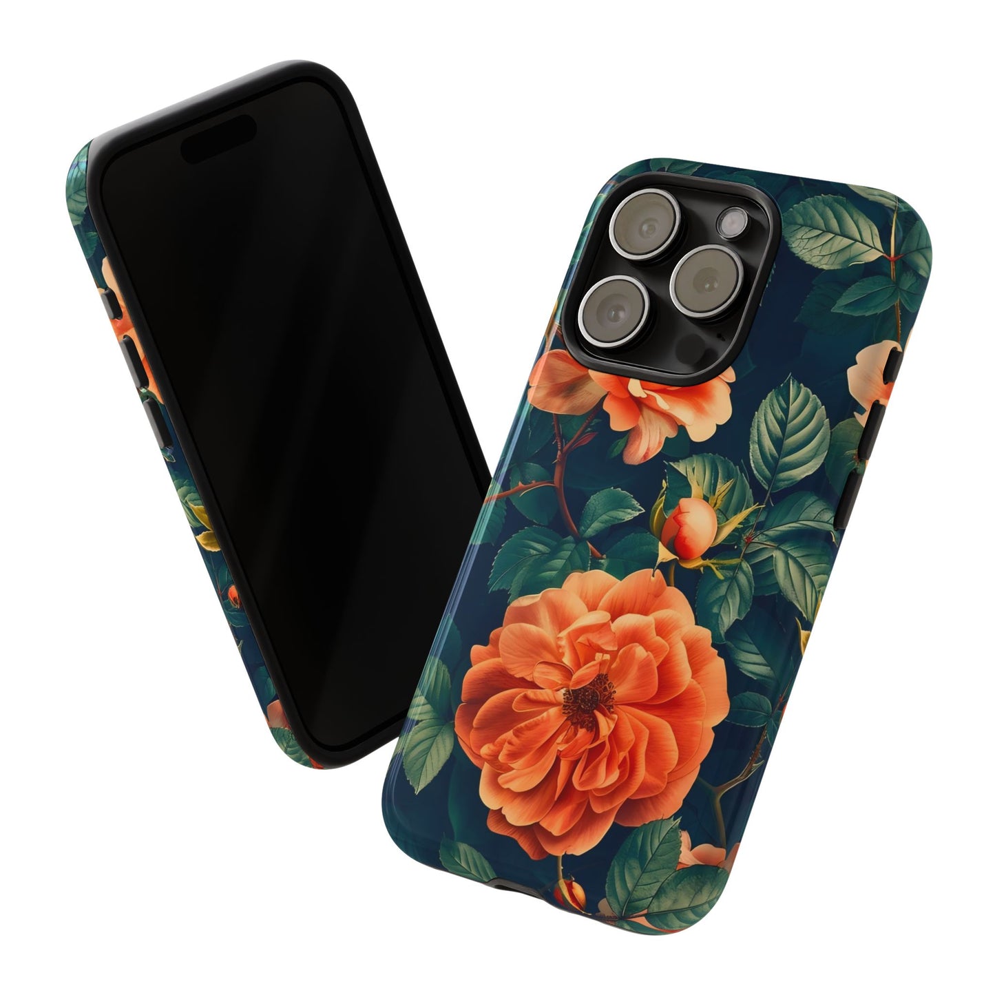 Floral Phone Case, Tough Cases for Nature Lovers, Botanical Design, Phone Protection, Gift for Her, Trending Floral Accessories