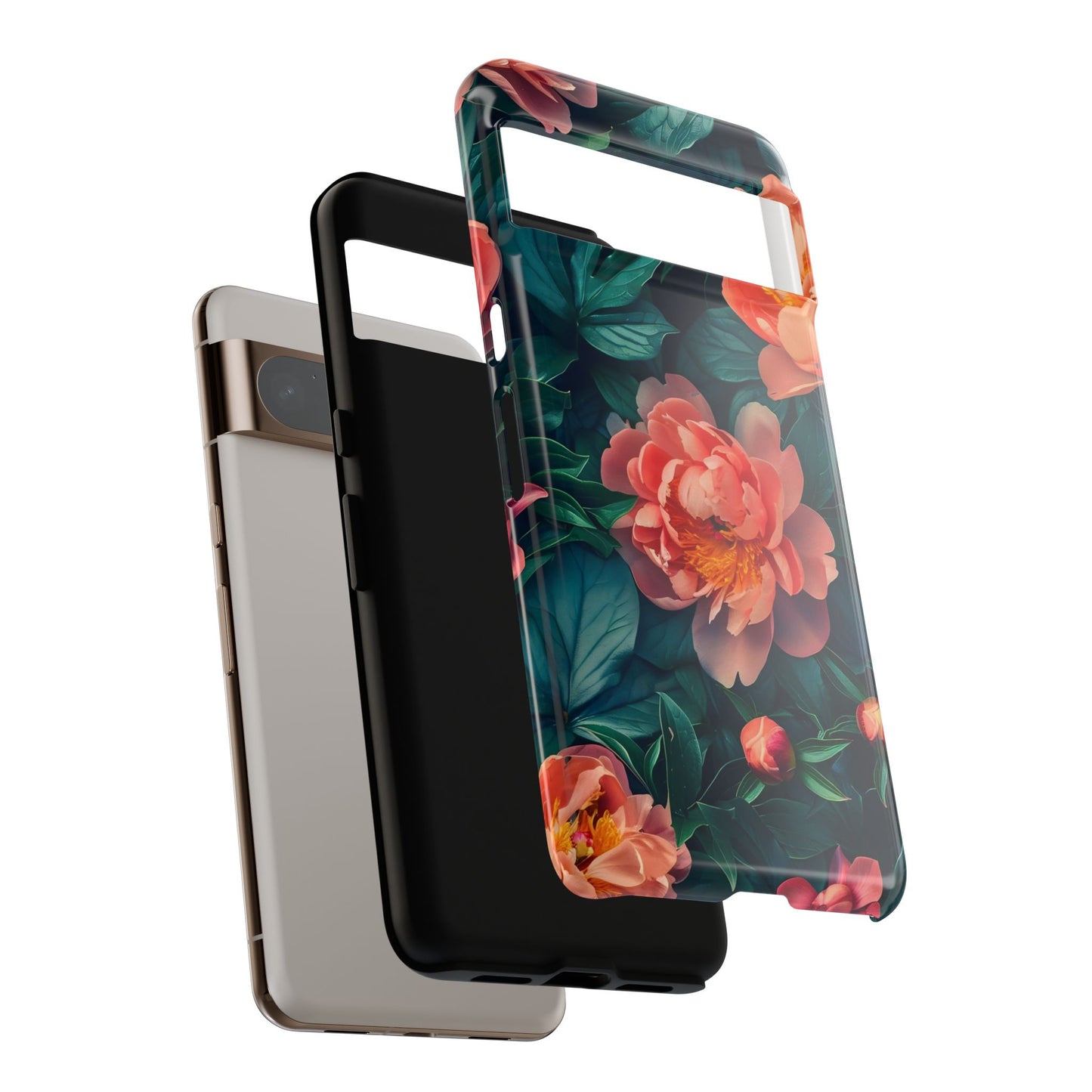 Floral Phone Case - Tough Cases, Flower Design, Botanical Art, Phone Accessory, Gift for Her, Nature Lovers