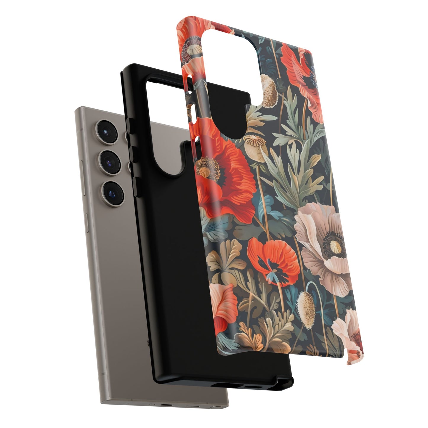 Floral Phone Case - Tough Cases, Flower Design, Chic Tech Accessories, Stylish Gifts, Unique Phone Protectors