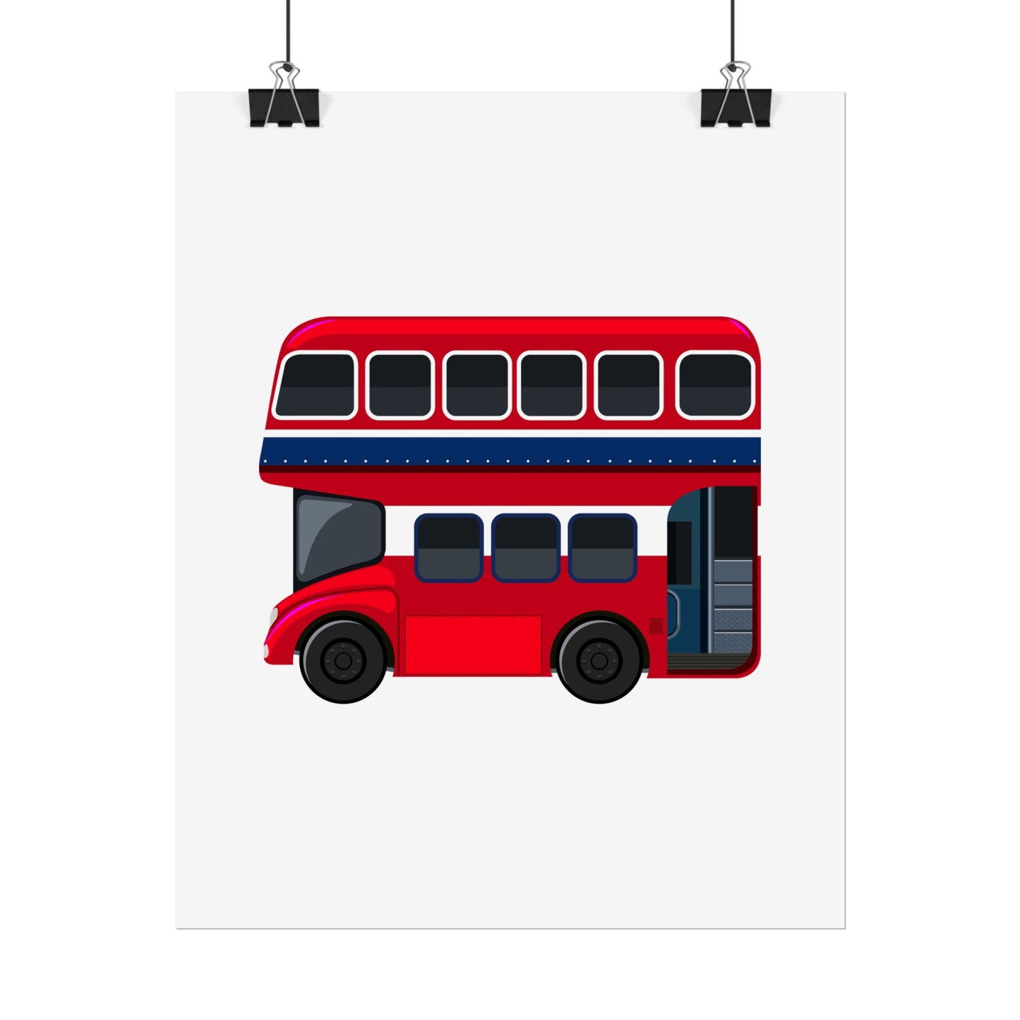 Red Double Decker Bus Rolled Posters