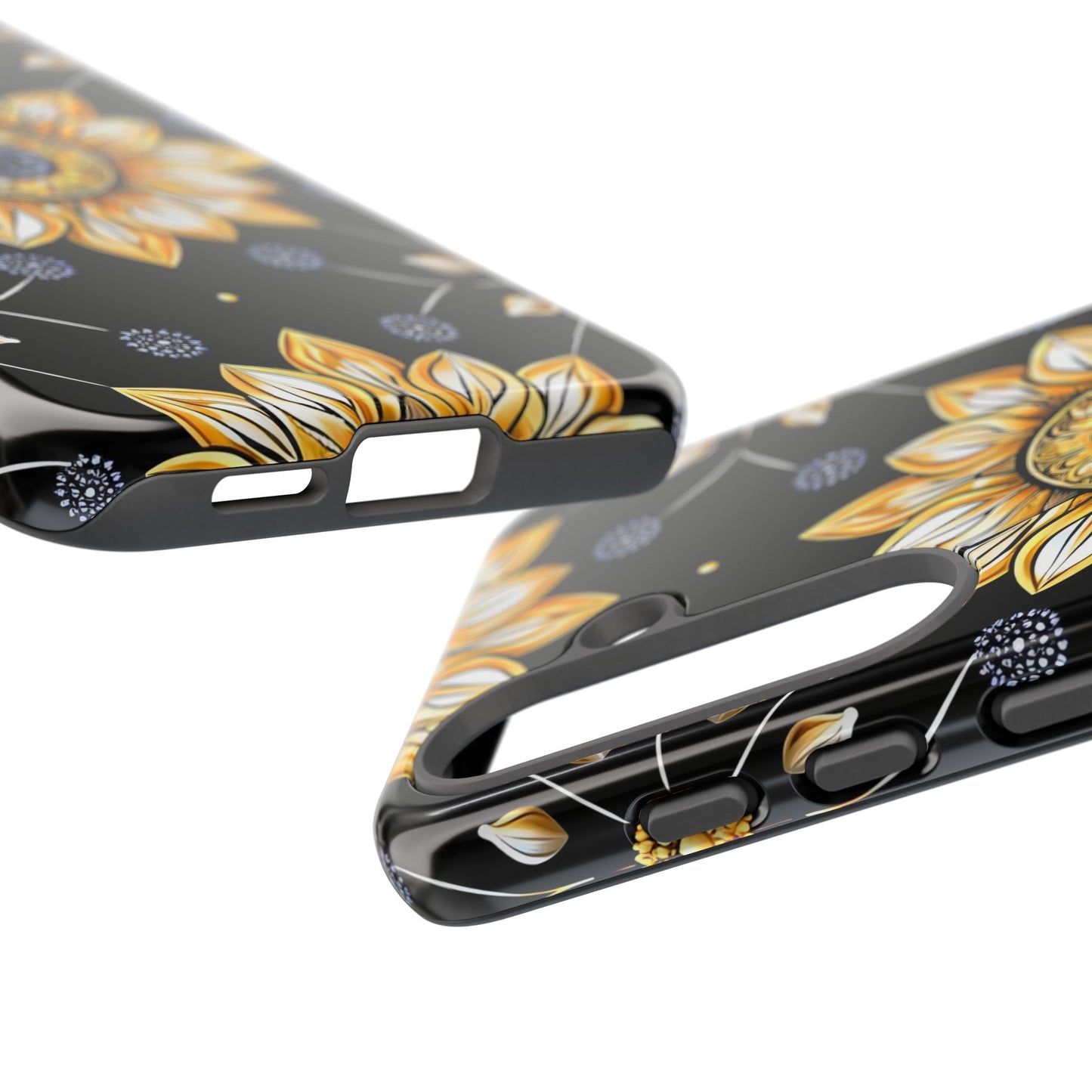 Floral Phone Case with Mandala Design, Tough Cases for iPhone & Samsung, Boho Style, Gift for Her, Unique Accessories