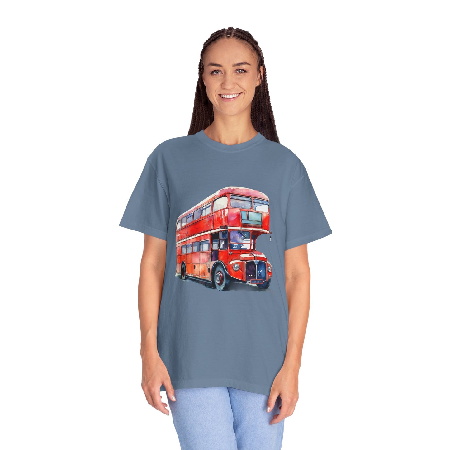 Unisex Garment-Dyed T-shirt - London’s Pride: The Iconic Red Bus