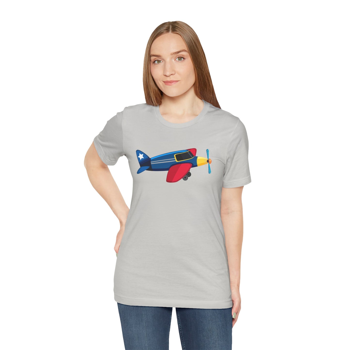 Unisex Jersey Short Sleeve Tee - Vintage Airplane Illustration - Retro Aviation Design