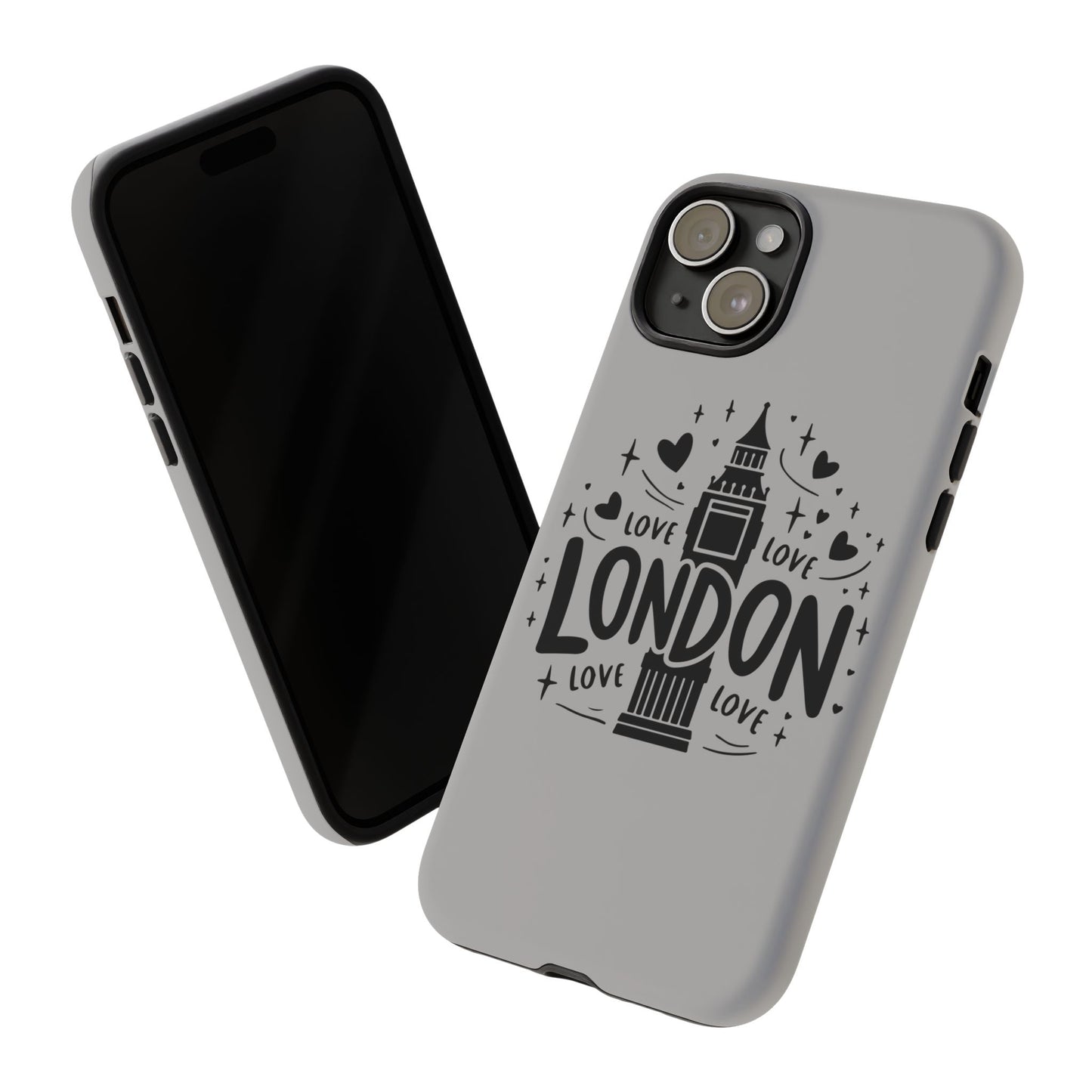 London Love Phone Case, Tough Cases, Stylish Phone Accessories, Unique Gift for Travelers, London Souvenir, Love Design