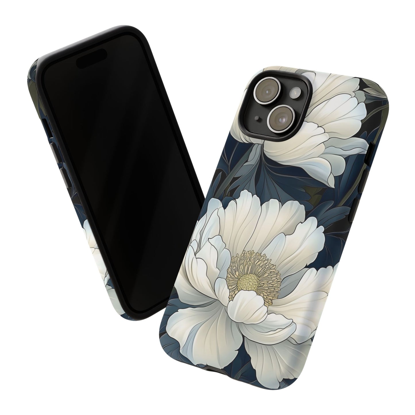 Elegant Floral Phone Case, Floral iPhone Cover, Flower Art Phone Case, Eco-Friendly Mobile Protection, Tough & Stylish Phone Case