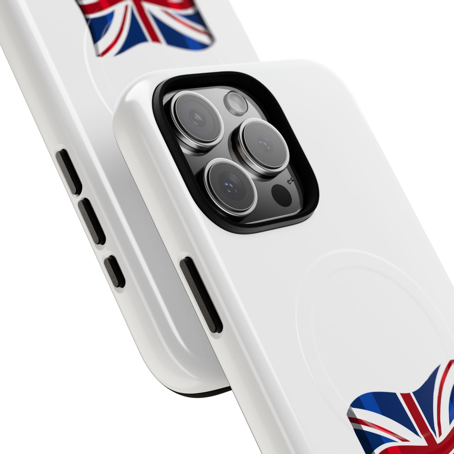 Durable Magnetic Phone Case, UK Flag Design, Protective Cover for iPhone, Stylish Gift for Travelers, Customizable Design