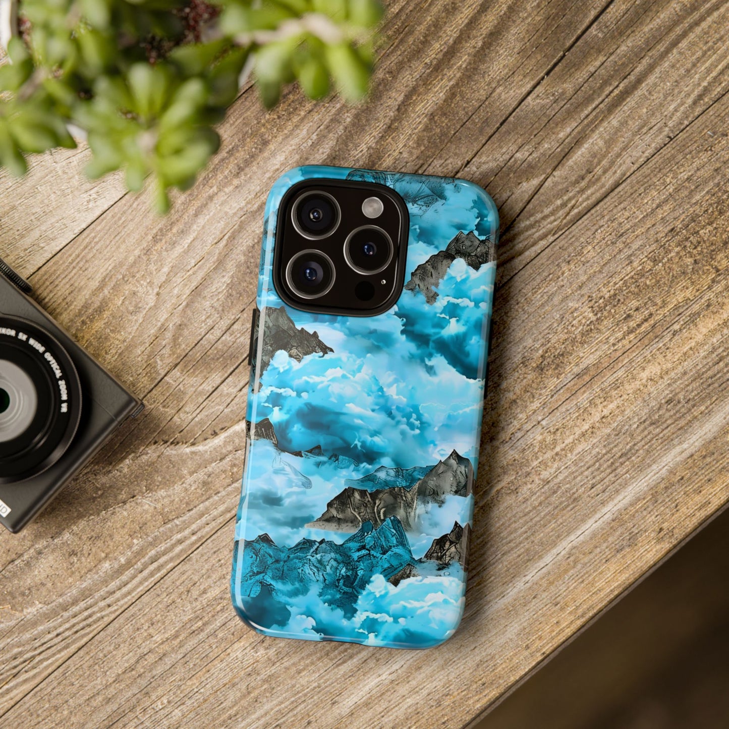 Mountain Wave Phone Case - Adventure Gear, Outdoor Gifts, Stylish Cases, Trendy Accessories, Nature Lovers